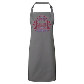 Fabulous Premium Kitchen Apron Big Kahuna Burger Geek Comedy Film, gray