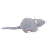 Plush Mouse Toy Funny High Simulation Gray Stuffed Mouse Animal