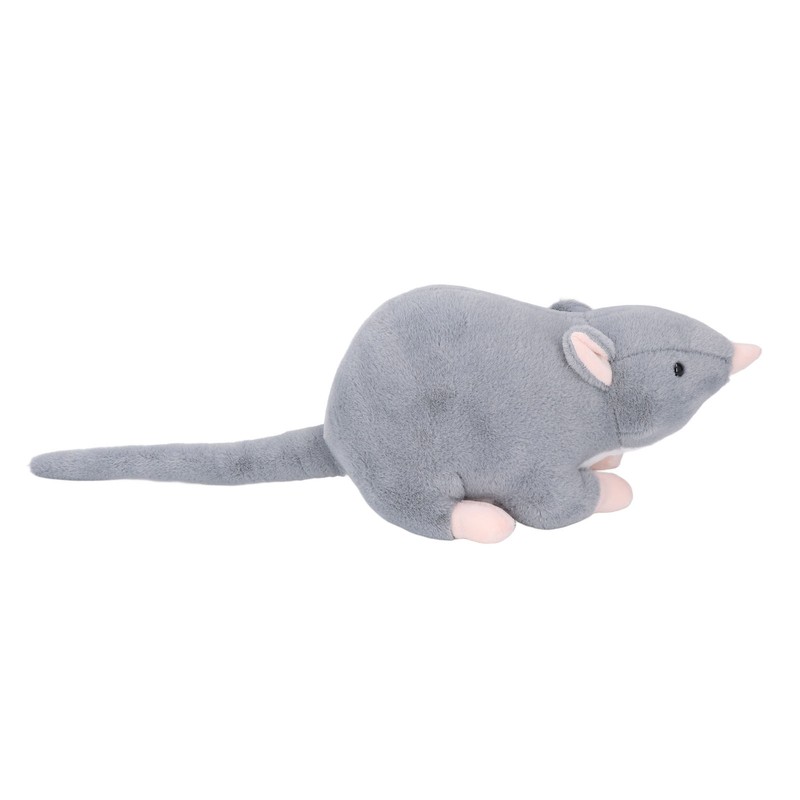 Plush Mouse Toy Funny High Simulation Gray Stuffed Mouse Animal