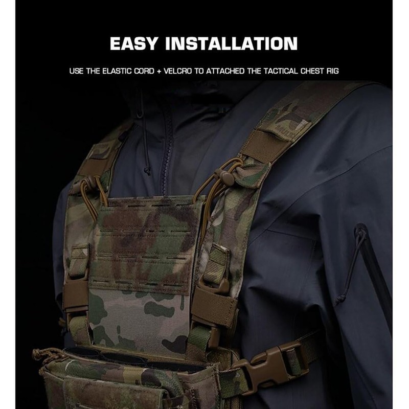 Tactical Modular Panel with Hook and Loop for Tactical Chest