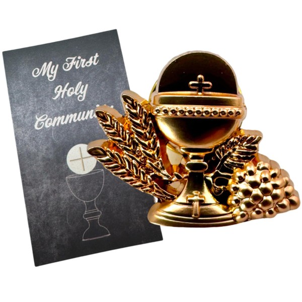 My First Holy Communion Metal Chalice Pin Set with Holy