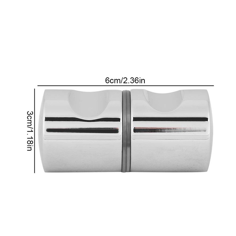 Nimoa Shower Door Knob, Aluminum Alloy Chrome-Plated Pull Handle Knob