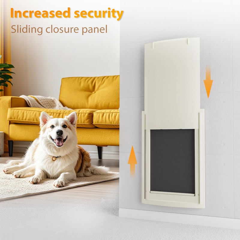mestyl Dog Door for Wall, Pet Door, Doggie Door with