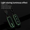 TECART Carbon Texture Smart Remote Key Cover 3 Button Luminous
