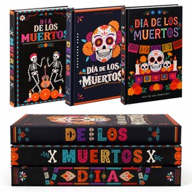 3 Pcs Day of the Dead Halloween Decor Books