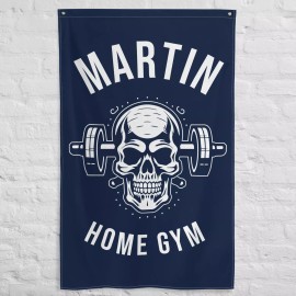 Warpathic Custom Skull Weights Gym Flag