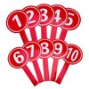 ARTIBETTER 10Pcs Multi Use Scoreboards Handheld Score Paddles for Voting
