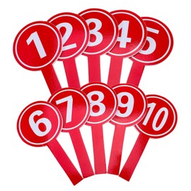 ARTIBETTER 10Pcs Multi Use Scoreboards Handheld Score Paddles for Voting and Easy to Use Practical Design for Events and Competitions