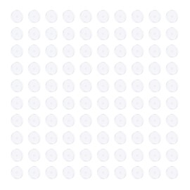 3mm 100pcs Clear Disc Cushion Stabilizer Plastic Earring Back Plugs, Pressure Silicone Earrings For Keloid Healing Pads Navel Piercing Kit, 3/5/7/9mm Earlobe Support Patch
