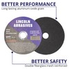 25 Pack 6" Cut-Off Wheels Lincoln Abrasives .045" Metal &