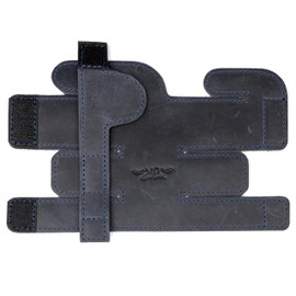 Trumpet Valve Guard XL Genuine Leather Protection Trumpet Valve Cover Valve Wrap (Dark Blue)