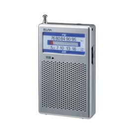 Elpa ER-P60F AM/FM Pocket Radio, Disaster Prevention, Portable Radio