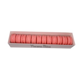Macarons Strawberry 12 Pack French Macarons, Gourmet Cookie Gift Box, Macaroon