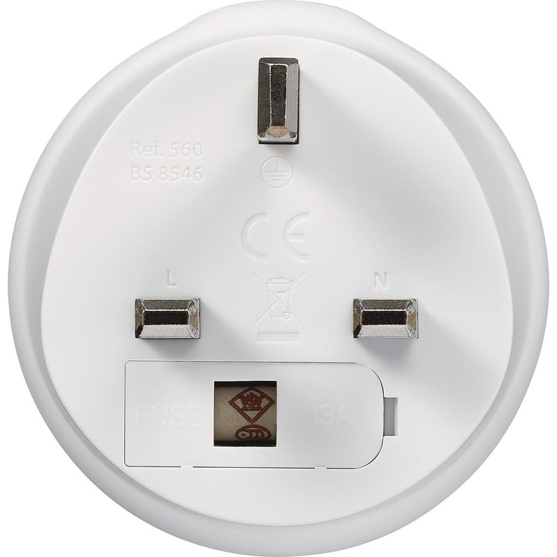 Go Travel AUS - UK Travel Adapter, White