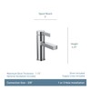 Moen Beric Spot Resist Nickel Modern One-Handle Single Hole Bathroom