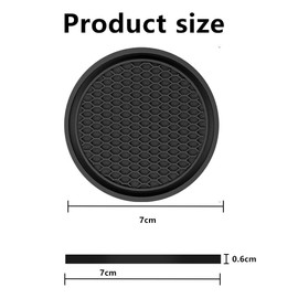 4 Pack Car Coasters, Universal Auto Cup Holder Insert Coaster, Non-Slip Vehicle Coasters for Women Men, Vehicle Interior Accessories Universal for Most Cars Trucks