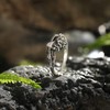 AVECON Claddagh Rings for Women, Gothic Skeleton Hands with Anatomical
