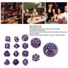 15pcs Polyhedral Dice Set 3 to 100 Sides Complete Polyhedral
