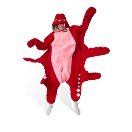 Octopus Kigurumi Unisex Adult Onesie Pajamas Animal One Piece Costume Cosplay Sleepwear