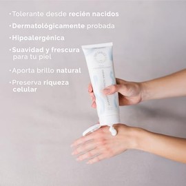 OH GANICS Crema Ultra Humectante Para Bebs de 250 gr Nutricin Suavidad y Cuidado para la Piel Delicada para Cara y Cuerpo Natural Libre de Sulfatos...