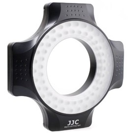 JJC LED-60 Dimmable LED Macro Ring Light (Ring Light, Continuous Light) for DSLR & System Cameras 650 Lux (60 cm)