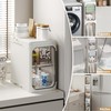 Lifelongpal 4-Tier Tall Narrow Storage Cabinet, Slim Bathroom Storage Cabinet