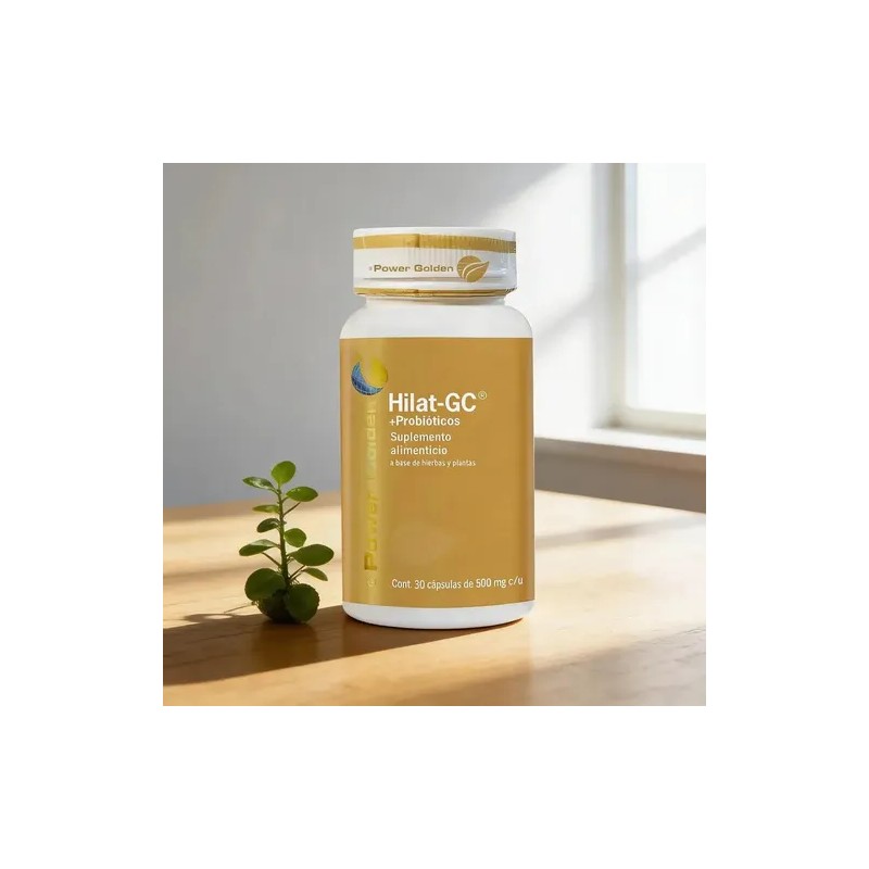 Power Golden Suplemento Herbal Cápsulas Hilat