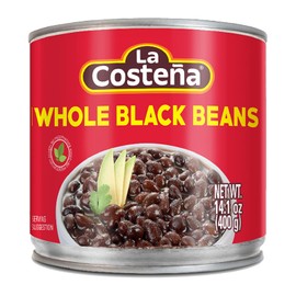 La Costeña Whole Black Beans, 14.1 Oz Can (Pack of 12)