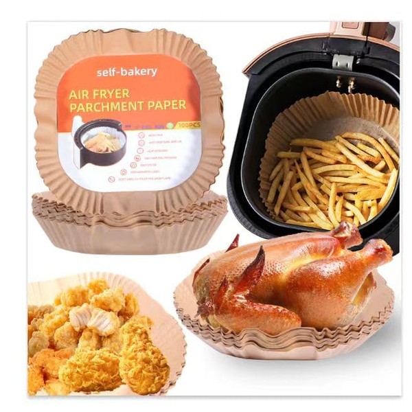 WLIAGYE Pack of 100 Baking Paper for Hot Air Fryer
