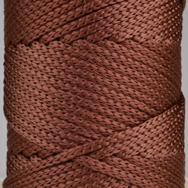 Sensy Premium 5mm 104 Yards Polyester Rope 100% Polypropylene Cord Macrame Cord 5mm Crochet Bag Cord Macrame Rope Crochet Thread Gift for Knitter (Copper)