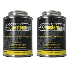 Sherco-Auto Clear All Purpose Tire Repair Vulcanizing Cement Brush Top Can 8 oz - 2 Pack - USA