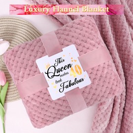 LUXULISH 40th Birthday Gifts Women, 40 and Fabulous Gifts for Women, Happy 40 Year Old 1984 Birthday Gifts, Unique Turning 40 Bday Gifts for Her Mom Sister Friend Wife Coworker