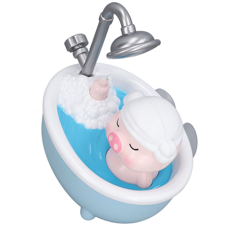 Electric Baby Bath Toy Piggy Shaped Water Spraying Head Endless