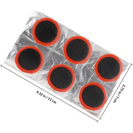 CHILDWEET 1juego Kit de Parches para Bici con Herramientas de Reparación de Neumáticos Parches de Goma Autoadhesivos Kit Completo con Palancas y Pegamento para Reparación de Llantas