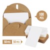 Mocraft 100 Kraft Paper Envelopes with 100 Blank Paper Cards,