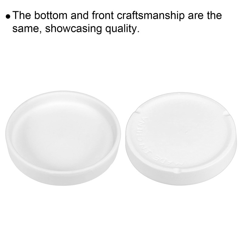 PATIKIL 4.5 Inch Round Ceramic Plant Saucer, Plant Saucer Tray