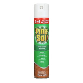 Pine-Sol Furniture, Polish 4in1 Cleaning Action Wood Polish Spray Wood Polish Spray for Your Cleans Conditions Protects and Shines Ounces Original Pine Scent, Yellow, Lemon, 12.7 Fl Oz