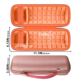 Baval Hard Portable Case Compatible with JBL Flip 7/Flip 6 Portable Wireless Bluetooth Waterproof Speaker(Golden Orange Case)