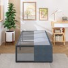 Lutown-Teen 18 Inch Twin XL Bed Frames with Fabric Bed