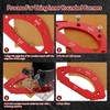 7pcs Corner Radius Template Radius Jig Router with Removable Clip