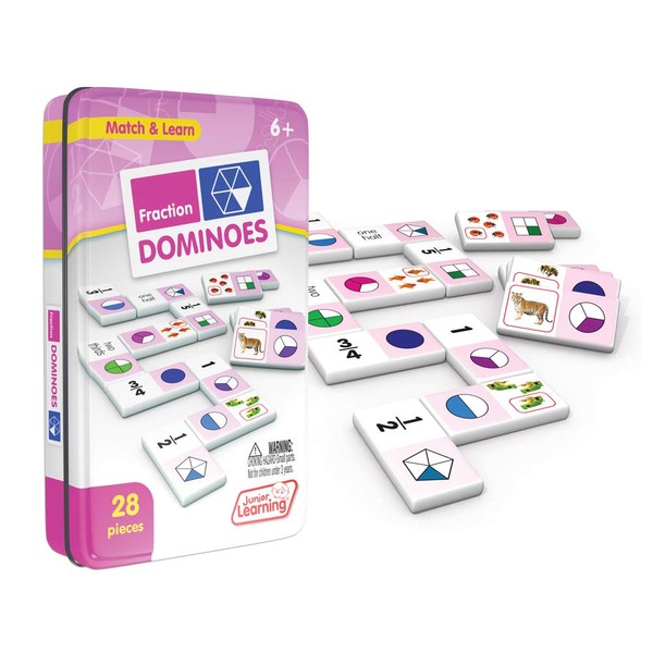 Junior Learning Fraction Dominoes Educational Action Games