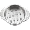Silver Stainless Steel Canning Colander Food Can Strainer Fruit Can