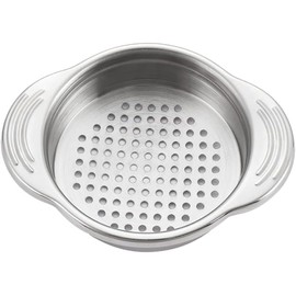 Silver Stainless Steel Canning Colander Food Can Strainer Fruit Can Sieve Colander Kitchen Tool for Tuna Colanders Kitchen Utensils and Gadgets