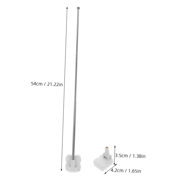 KONTONTY Magnetic Car Flag Pole Stainless Steel Base Universal Mount