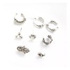 Patry Conjunto Aretes 8 Pza Bohemio Sol Luna Joyería Mano