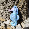 Vivid Arts - Seahorse Hanging Ornament - Indoor Outdoor (2,