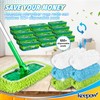 KEEPOW Reusable for Flash Speed Mop Refill Wipes, Microfiber for