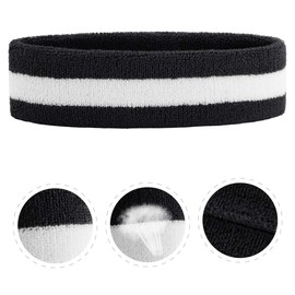ONUPGO Sweatband Headbands for Men & Women -12PCS Sports Headbands Moisture Wicking Athletic Cotton Terry Cloth Head Band