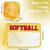 CREATCABIN 2 Pack Softball Make Up Bag Toiletry Bag Period