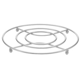 YBM Home Chrome Plated Steel Round Steamer Rack for Pressure Cooker/Instant Pot Accessories, Steam Trivet Cooking Stand with 3 Legs, 2227